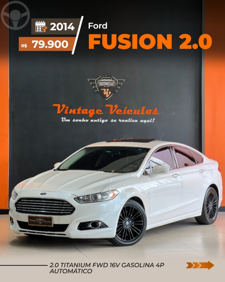 FUSION 2.0 TITANIUM GTDI ECOBOOST FWD 4P AUTOMÁTICO - 2014 - CAXIAS DO SUL