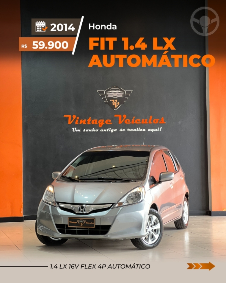 FIT 1.4 LX 16V FLEX 4P AUTOMÁTICO - 2014 - CAXIAS DO SUL