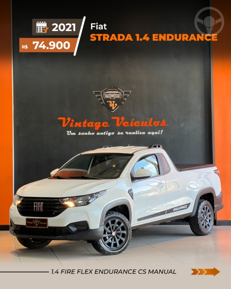 STRADA 1.4 ENDURANCE CS PLUS 8V FLEX 2P MANUAL - 2021 - CAXIAS DO SUL