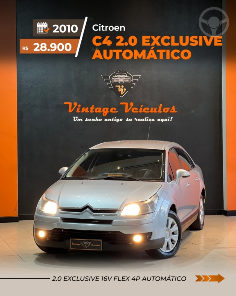 C4 2.0 EXCLUSIVE 16V FLEX 4P AUTOMÁTICO - 2010 - CAXIAS DO SUL