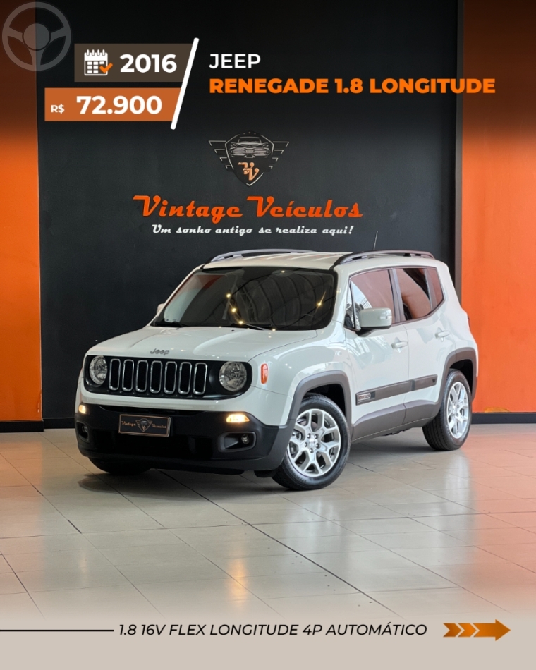 RENEGADE 1.8 16V FLEX LONGITUDE 4P AUTOMÁTICO - 2016 - CAXIAS DO SUL