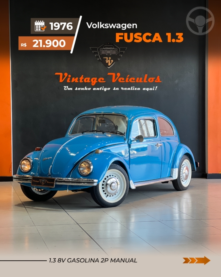 FUSCA 1.3 8V 2P MANUAL - 1976 - CAXIAS DO SUL