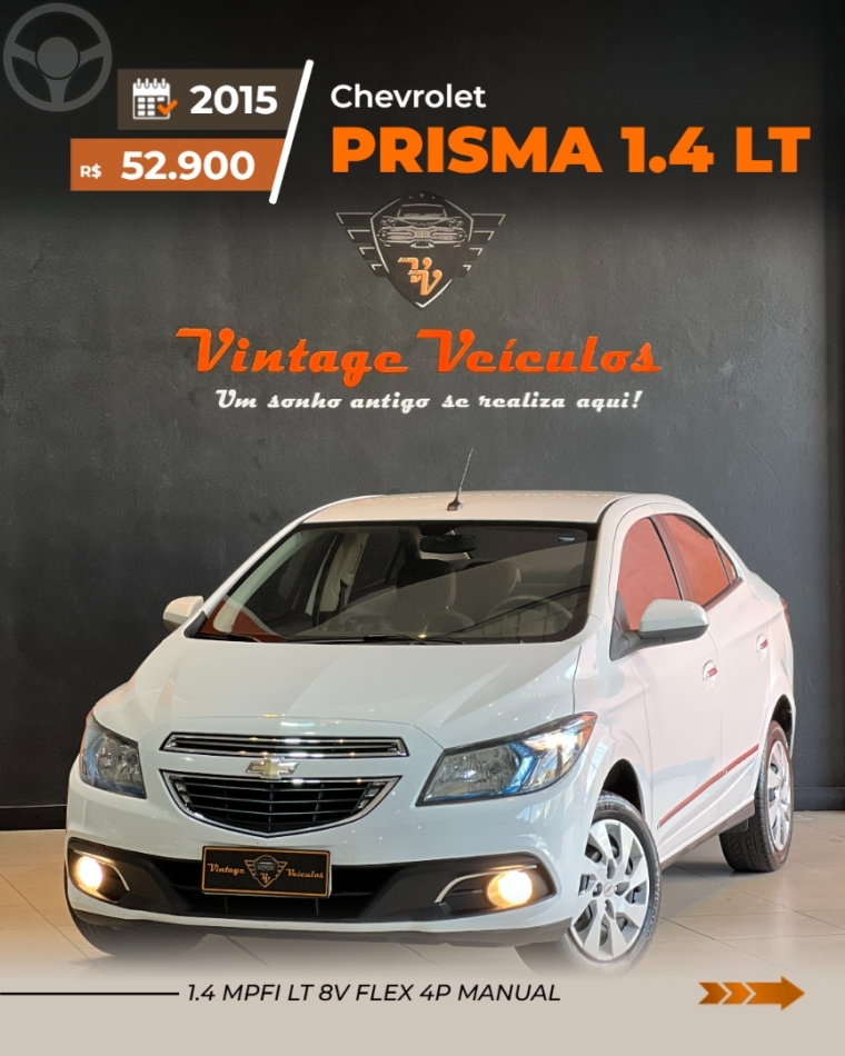 PRISMA 1.4 MPFI LT 8V FLEX 4P MANUAL - 2015 - CAXIAS DO SUL