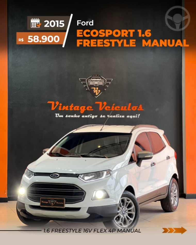 ECOSPORT 1.6 FREESTYLE 16V FLEX 4P MANUAL - 2015 - CAXIAS DO SUL