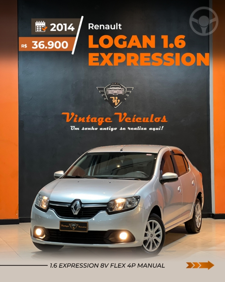 LOGAN 1.6 EXPRESSION 8V FLEX 4P MANUAL - 2014 - CAXIAS DO SUL