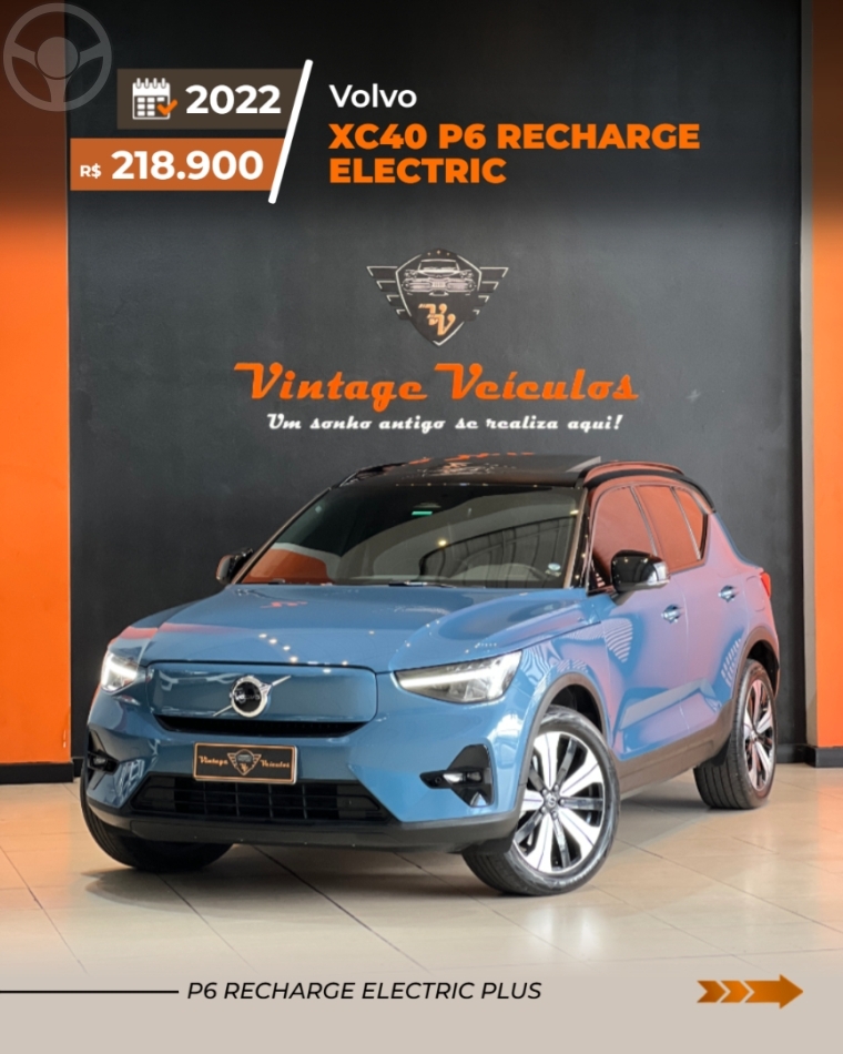 XC 40 P6 RECHARGE ELETRIC PLUS 4P AUTOMÁTICO - 2023 - CAXIAS DO SUL