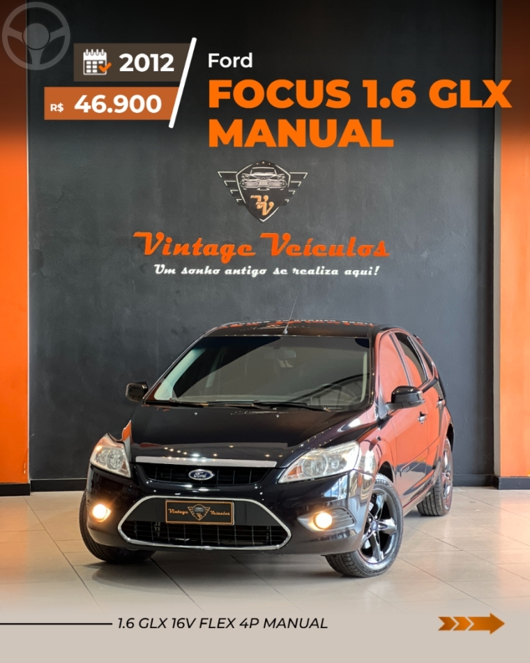 FOCUS 1.6 GLX 16V FLEX 4P MANUAL - 2012 - CAXIAS DO SUL