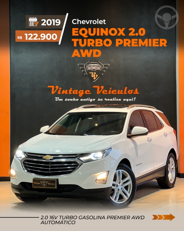 EQUINOX 2.0 16V TURBO PREMIER AWD AUTOMÁTICO - 2019 - CAXIAS DO SUL