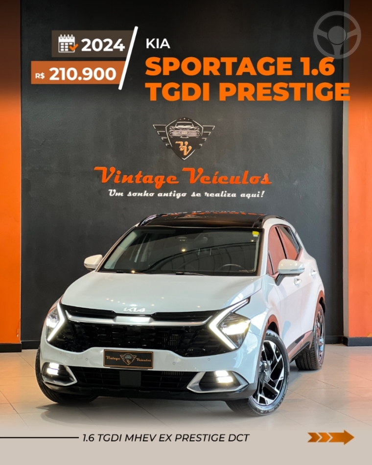 SPORTAGE 1.6 PRESTIGE T-GDI 4P HIBRIDO AUTOMÁTICO - 2024 - CAXIAS DO SUL
