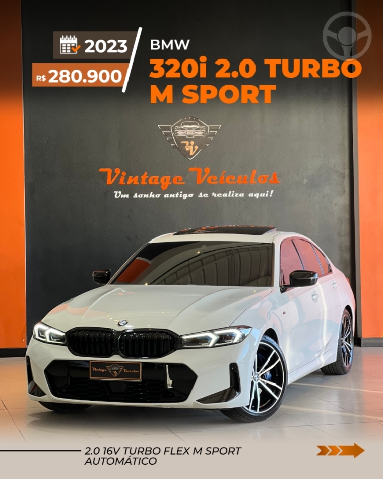 320I 2.0 M SPORT 16V TURBO 4P AUTOMÁTICO - 2023 - CAXIAS DO SUL