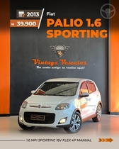 palio 1.6 mpi sporting 16v flex 4p manual 2013 caxias do sul