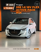 208 1.6 active pack 16v flex 4p automatico 2021 caxias do sul