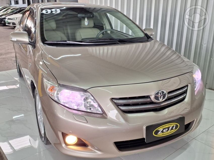 TOYOTA - COROLLA 1.8 SE-G 16V FLEX 4P AUTOMÁTICO - 2008/2009 - BEGE - R$ 58.900,00