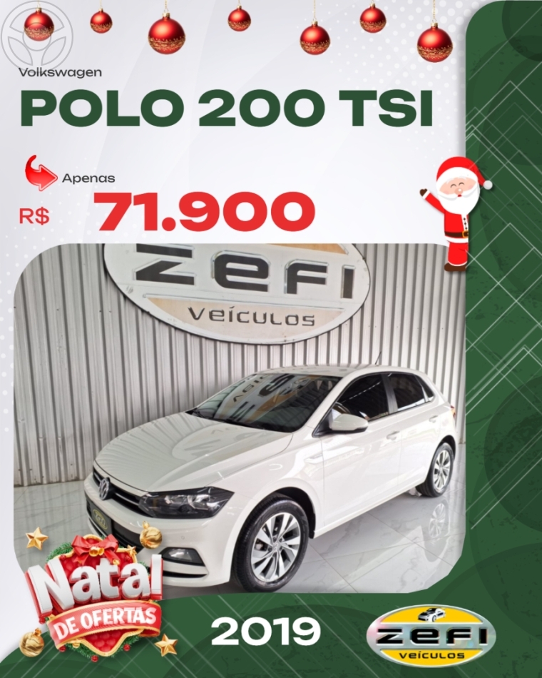 POLO 1.0 200 TSI COMFORTLINE AUTOMÁTICO - 2019 - CAXIAS DO SUL