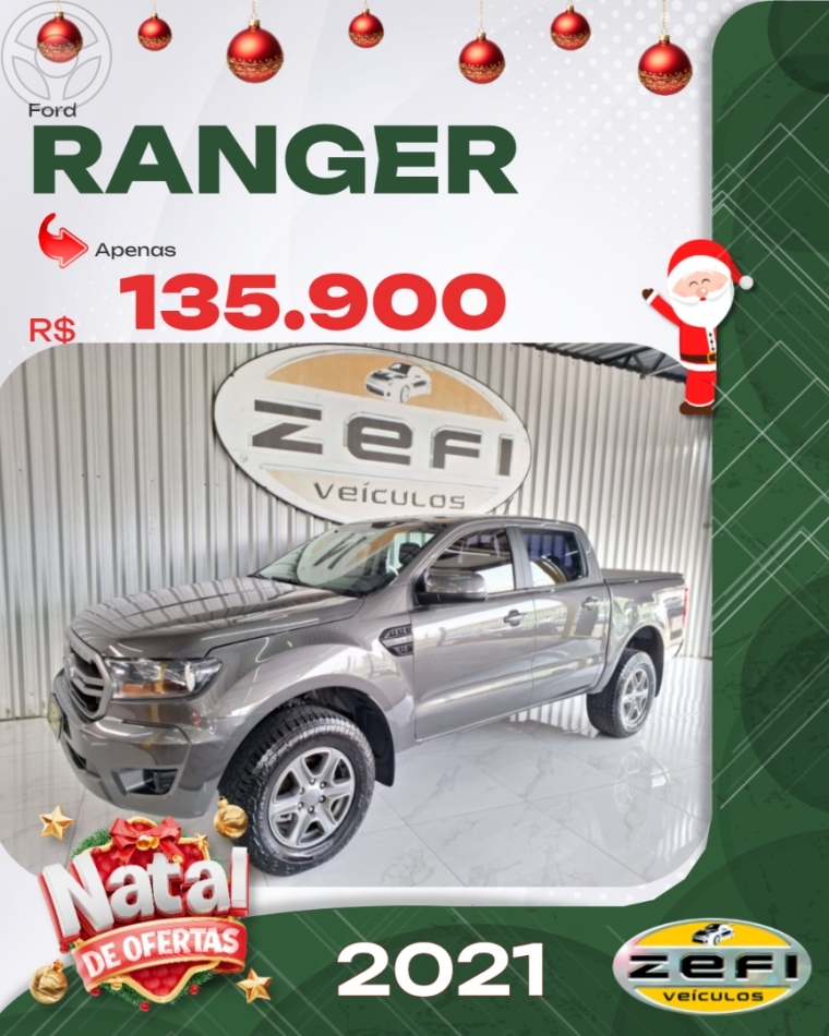 RANGER 2.2 XLS 4X4 CD 16V DIESEL 4P AUTOMÁTICO - 2021 - CAXIAS DO SUL