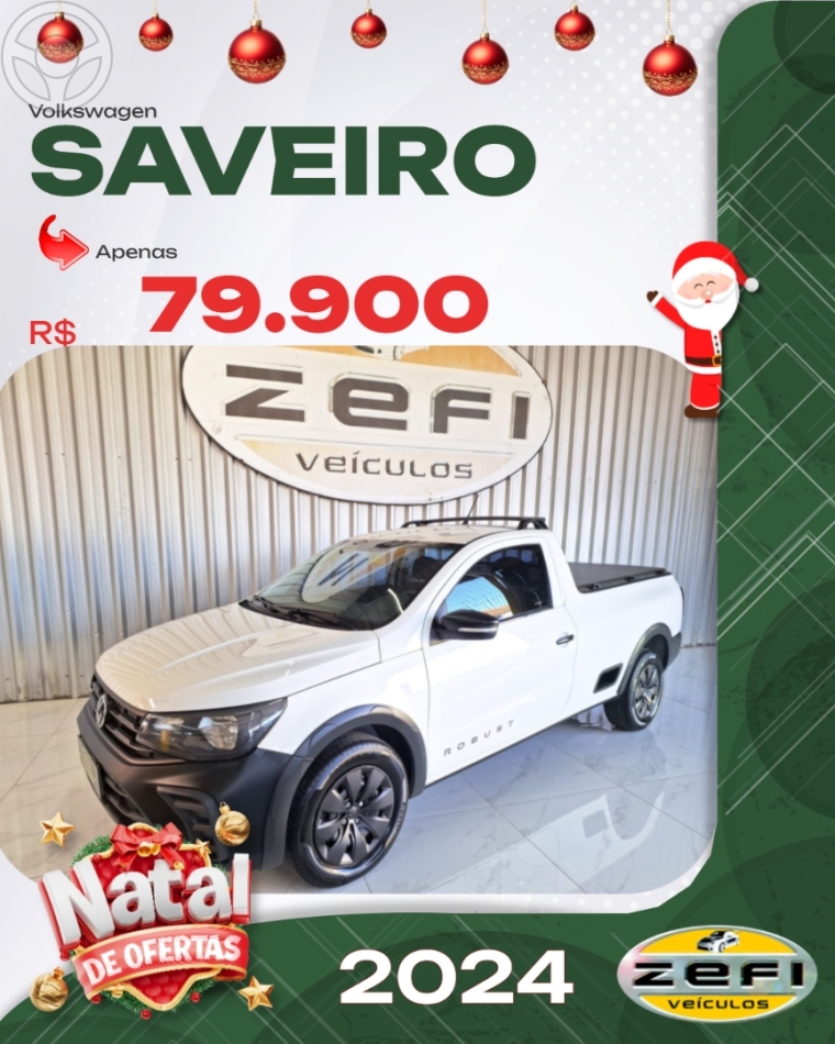 SAVEIRO 1.6 ROBUST CS 8V FLEX 2P MANUAL - 2024 - CAXIAS DO SUL