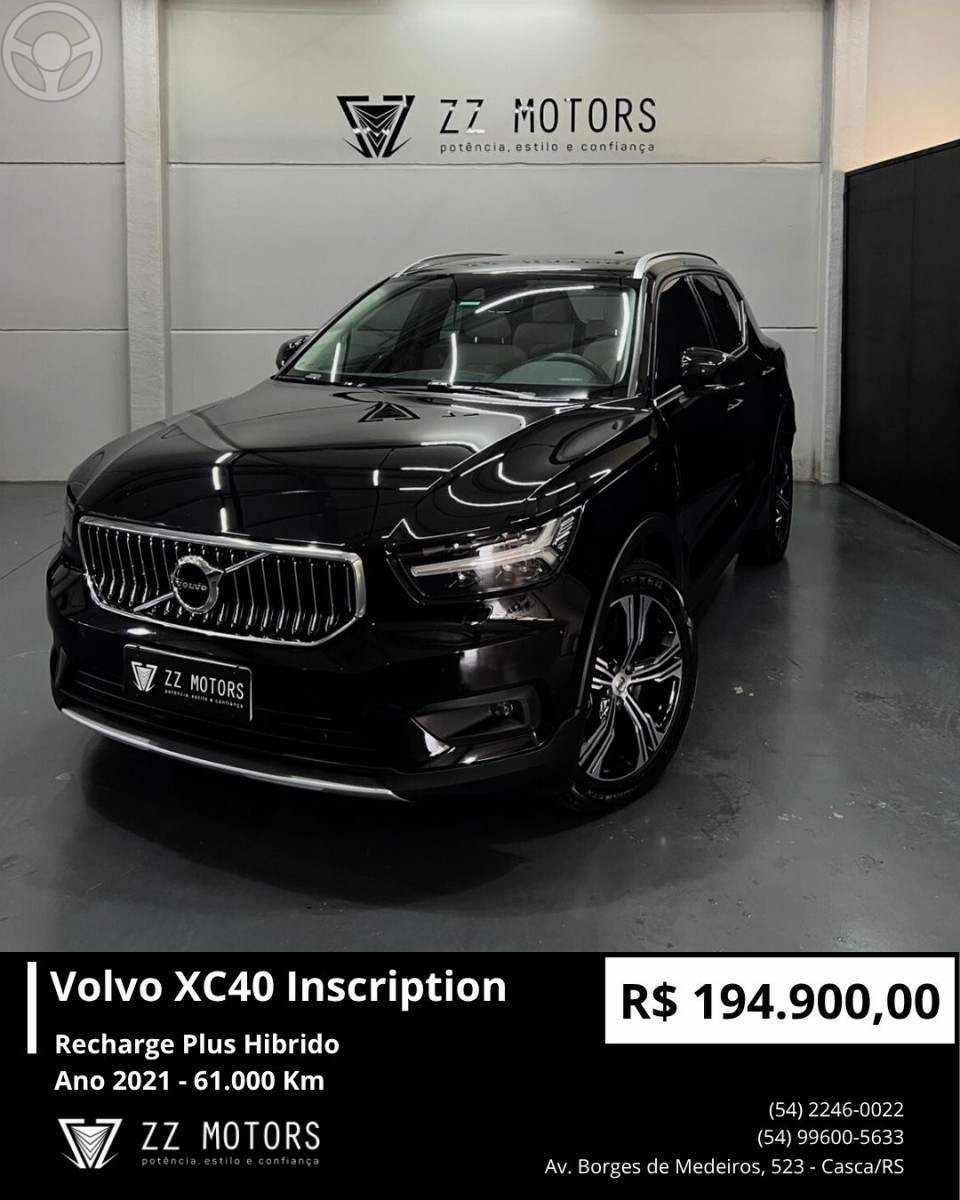 XC 40 1.5 T5 RECHARGE INSCRIPTION 4P AUTOMÁTICO - 2021 - CASCA