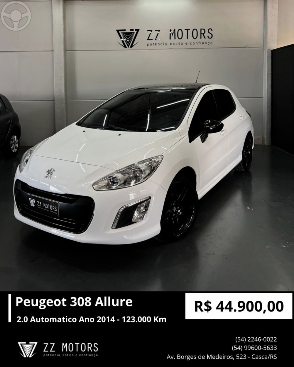 308 2.0 ALLURE 16V FLEX 4P AUTOMÁTICO - 2014 - CASCA