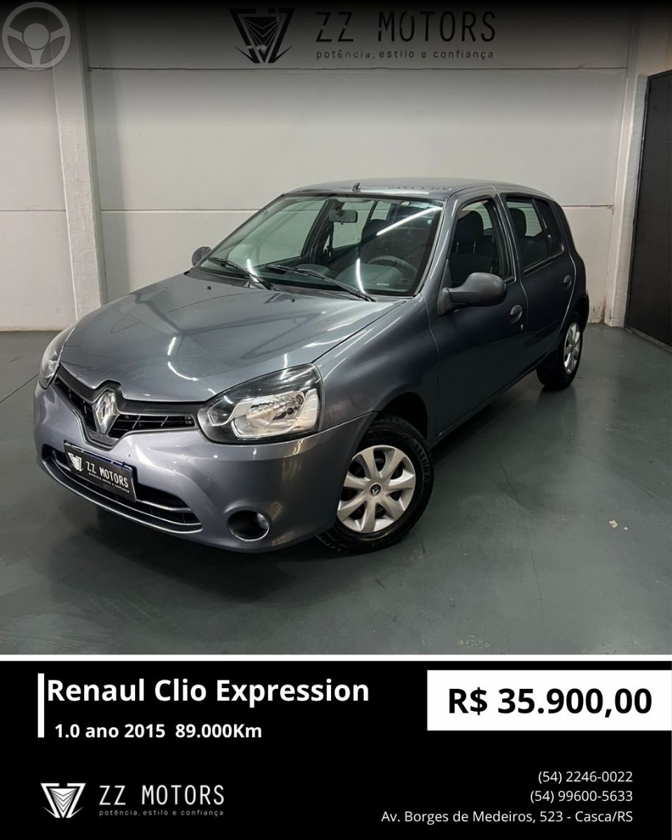 CLIO 1.0 EXPRESSION 16V FLEX 4P MANUAL - 2015 - CASCA