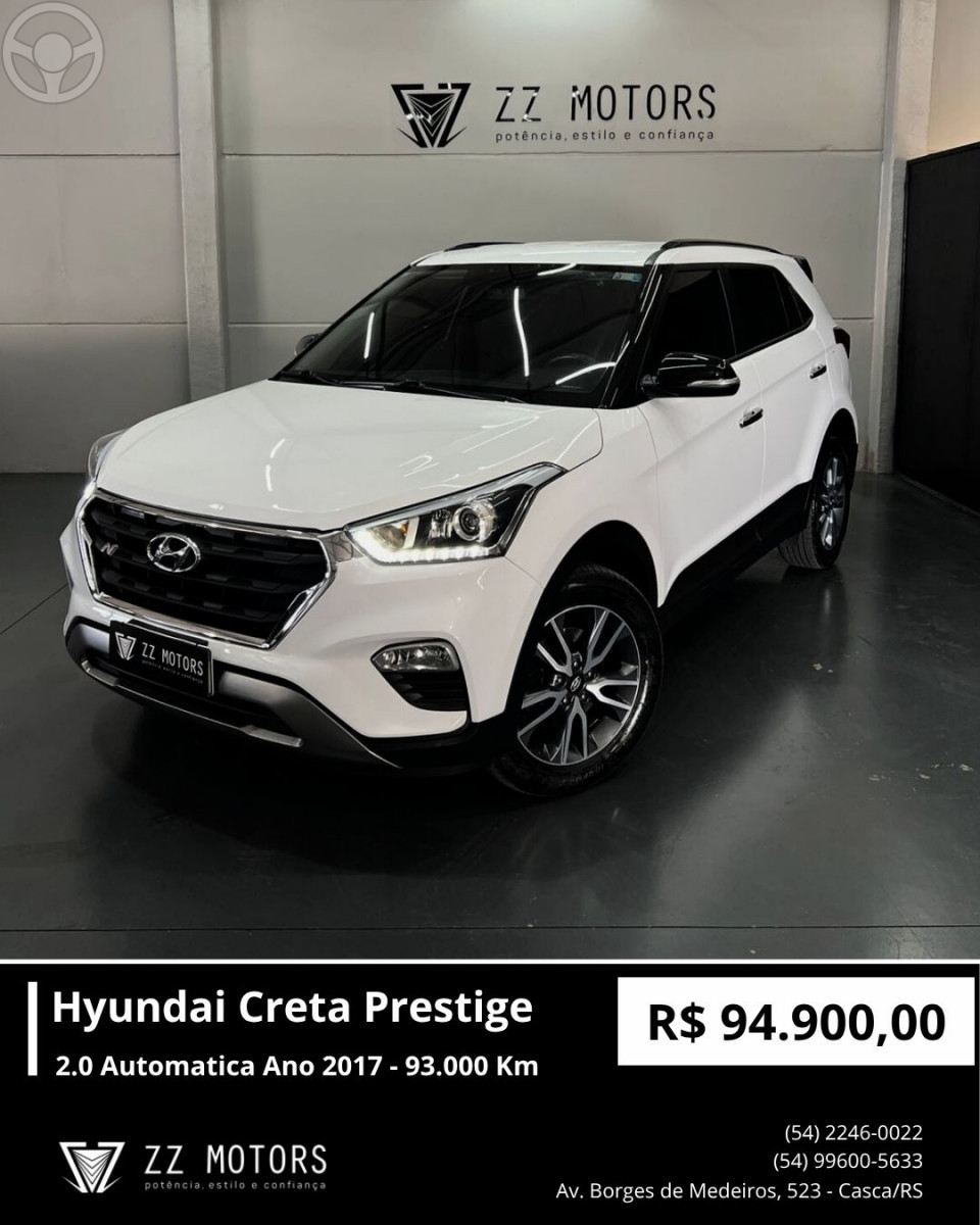CRETA 2.0 16V FLEX PRESTIGE AUTOMÁTICO - 2017 - CASCA