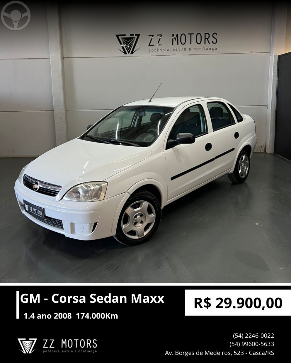 CORSA 1.4 MPFI MAXX SEDAN 8V FLEX 4P MANUAL - 2008 - CASCA