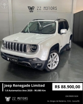 renegade 1.8 16v flex limited 4p automatico 2020 casca