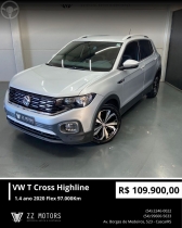 t cross 1.4 highline tsi 16v flex 4p automatico 2020 casca